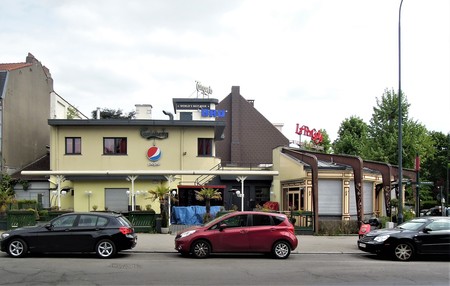Ancien café-restaurant Au Solarium du Parc, devenu Auberge de la Pergola, avenue des Pagodes 445, Bruxelles Laeken, élévation (© C. Dubois, photo 2020)