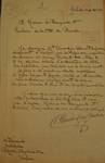 Avenue Prudent Bols 91, Bruxelles Laeken, lettre de demande de la commanditaire (Clémentine Douart des Gadeaux) adressée à la Ville de Bruxelles pour la construction d'une maison, AVB/TP 42866, 1922