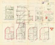 Avenue de l'Émeraude 2A, Schaerbeek, élévations, coupe, plans, ACS/Urb. 75-2a, 1933