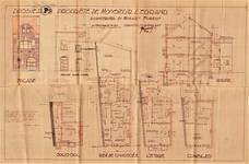 Avenue Mozart 25, Forest, élévations, coupe, plans, ACF/Urb. 11740, 1932