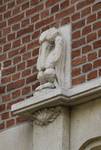 Grotplein 5, Jette, detail van de ingang (© ARCHistory/APEB, foto 2020)