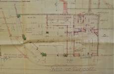 Leopold I-straat 248 | Edmond Tollenaerestraat 117, Brussel Laken, plan van de benedenverdieping, SAB/OW 71527, 1932