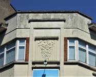 Rue Meyerbeer 163 | Chaussée d'Alsemberg 374, Uccle, détail façade (© C. Dubois, photo 2020)