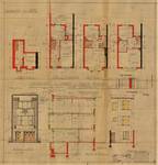 Gabriellestraat 106, Ukkel, opstanden, doorsnede, grondplannen, GAU/DS 8159, 1934