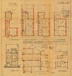 Rue Gabrielle 108, Uccle, élévations, coupe, plans, ACU/Urb. 8118, 1934