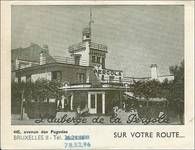 Ancien café-restaurant Au Solarium du Parc, devenu Auberge de la Pergola, avenue des Pagodes 445, Bruxelles Laeken, élévation, photo d'avant les transformations de 1956 (© Collection Léon Verreydt)