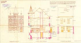 Place de la Grotte 5, Jette, élévations, coupe, ACJette/Urb. 4980, 1927