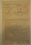 Square des Combattants 9, Bruxelles Laeken, lettre à en-tête de Louis Tenaerts, demande du commanditaire et architecte (François Tenaerts) à la Ville de Bruxelles pour la construction d'un immeuble, AVB/TP 54209, 1926