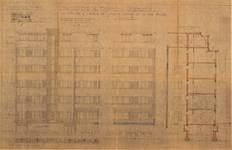 Rue Rouge 1, Uccle, élévations, coupe, ACU/Urb. 9882, 1936