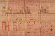 Avenue du Hockey 45, Woluwe-Saint-Pierre, élévations, coupe, plans, ACWP/Urb. 323, 1934