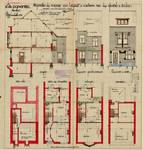 Rue des Glaïeuls 53, Uccle, élévations, coupe, plans, ACU/Urb. 6277, 1931