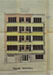 Projet pour la Résidence Michèle, rue de Tervaete 74, Etterbeek, architecte Robert Buysse, 1955. Une réalisation COBELTRA, Archives de l'État à Forest - I 953 - 361 /1088.